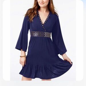 Studded Navy Blue Dress